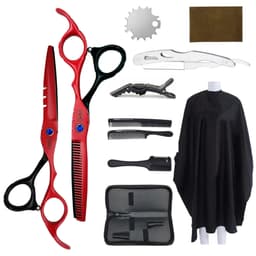 image-6.0" Hair Scissors Professional Hairdressing Scissors Set Barber Scissors Thinning Shears Hair Cutting Tool Hairdresser Scissors