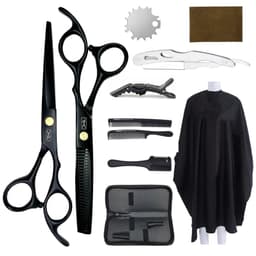 image-6.0" Hair Scissors Professional Hairdressing Scissors Set Barber Scissors Thinning Shears Hair Cutting Tool Hairdresser Scissors