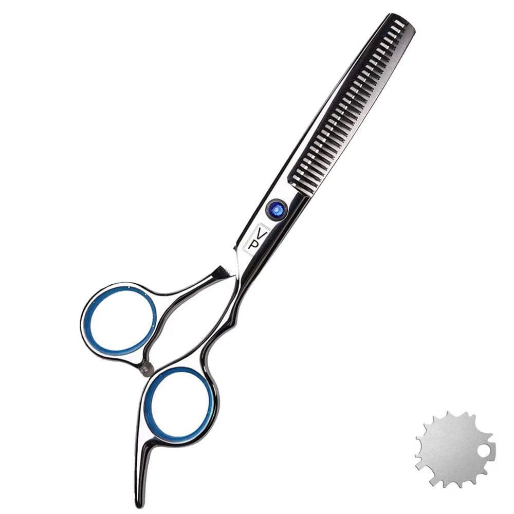 image-6.0" Hair Scissors Professional Hairdressing Scissors Set Barber Scissors Thinning Shears Hair Cutting Tool Hairdresser Scissors