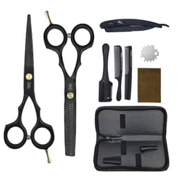 image-6.0" Hair Scissors Professional Hairdressing Scissors Set Barber Scissors Thinning Shears Hair Cutting Tool Hairdresser Scissors