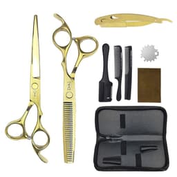 image-6.0" Hair Scissors Professional Hairdressing Scissors Set Barber Scissors Thinning Shears Hair Cutting Tool Hairdresser Scissors