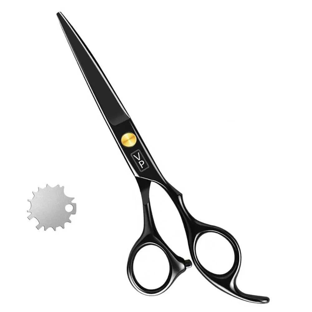 image-6.0" Hair Scissors Professional Hairdressing Scissors Set Barber Scissors Thinning Shears Hair Cutting Tool Hairdresser Scissors