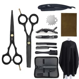 image-6.0" Hair Scissors Professional Hairdressing Scissors Set Barber Scissors Thinning Shears Hair Cutting Tool Hairdresser Scissors
