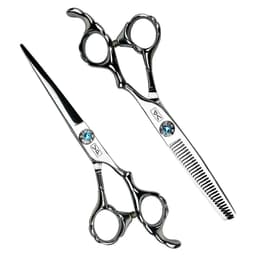 image-6.0" Hair Scissors Professional Hairdressing Scissors Set Barber Scissors Thinning Shears Hair Cutting Tool Hairdresser Scissors
