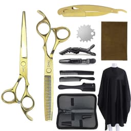image-6.0" Hair Scissors Professional Hairdressing Scissors Set Barber Scissors Thinning Shears Hair Cutting Tool Hairdresser Scissors