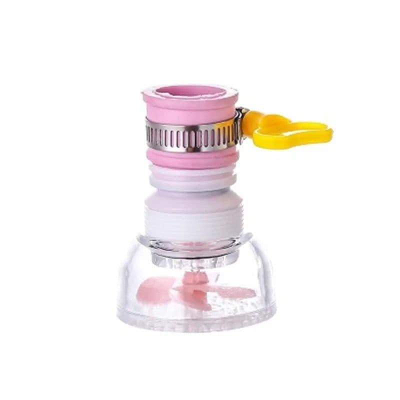 image-Faucet Bubbler 360 Rotatable Bent Water Saving Tap Aerator Diffuser Faucet Nozzle Filter Water Filter Swivel Head Kitchen Tools