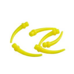 image-50/ 100pcs Silicon Dental Impression Material Mixing Tips Yellow Disposable Tube Dentistry Rubber Conveying Mixing Head Nozzle