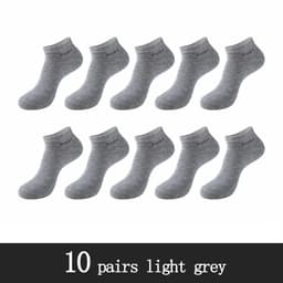 image-10 Pairs / Pack Men's Bamboo Fiber Socks Short High Quality New Casual Breatheable Anti-Bacterial Man Ankle Socks Men