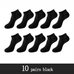 image-10 Pairs / Pack Men's Bamboo Fiber Socks Short High Quality New Casual Breatheable Anti-Bacterial Man Ankle Socks Men