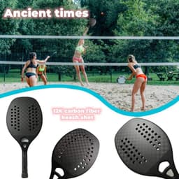 image-New 12K High Quality Carbon And Glass Fiber Beach Tennis Racket Soft Face Racquet Protective Bag Cover Padel Sporting Goods