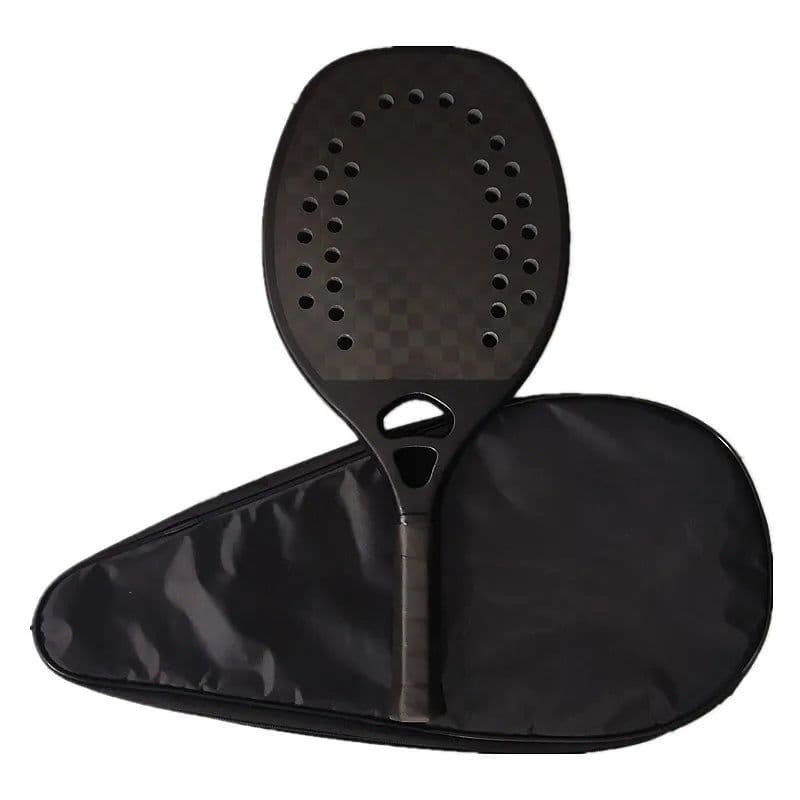image-New 12K High Quality Carbon And Glass Fiber Beach Tennis Racket Soft Face Racquet Protective Bag Cover Padel Sporting Goods