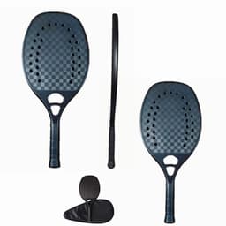 image-New 12K High Quality Carbon And Glass Fiber Beach Tennis Racket Soft Face Racquet Protective Bag Cover Padel Sporting Goods