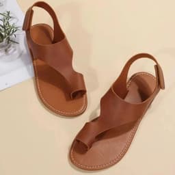 image-Women's Sandals Flats Flip-flops Summer 2024 New Casual Elegant Woman Shoes with Low Heels Luxury Best Selling Comfortable White