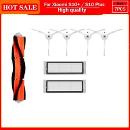 image-For Xiaomi Robot Vacuum S10+ / S10 Plus /B105 Accessories Main Side Brush Hepa Filter Mop Rag Cloth Spare Parts