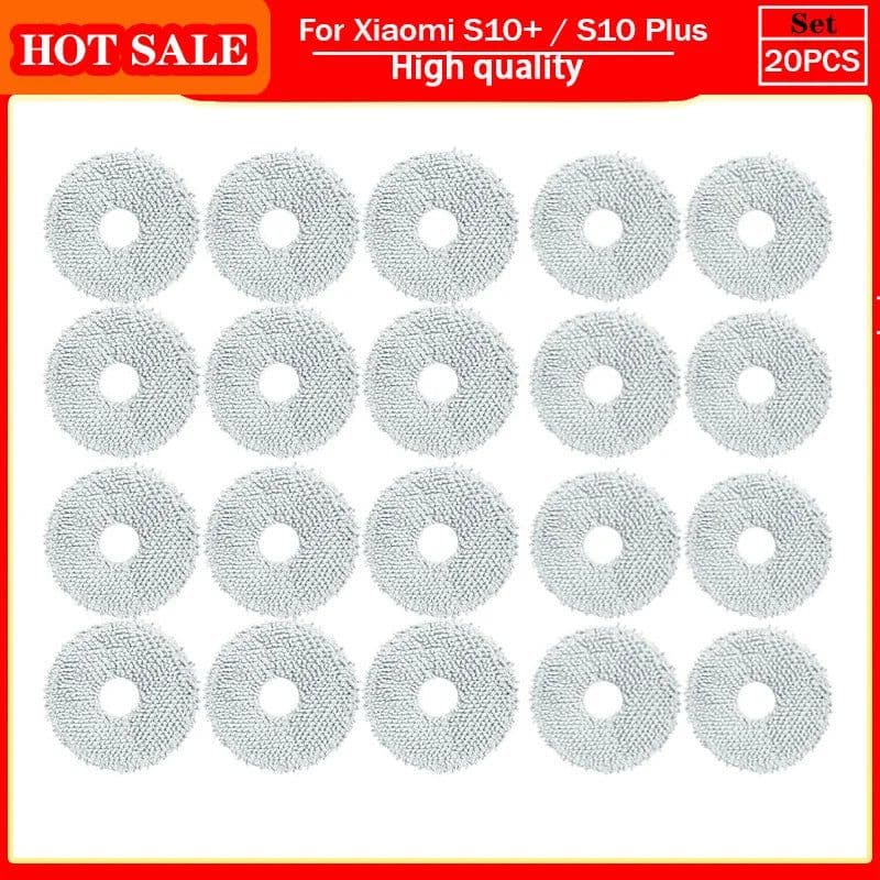 image-For Xiaomi Robot Vacuum S10+ / S10 Plus /B105 Accessories Main Side Brush Hepa Filter Mop Rag Cloth Spare Parts