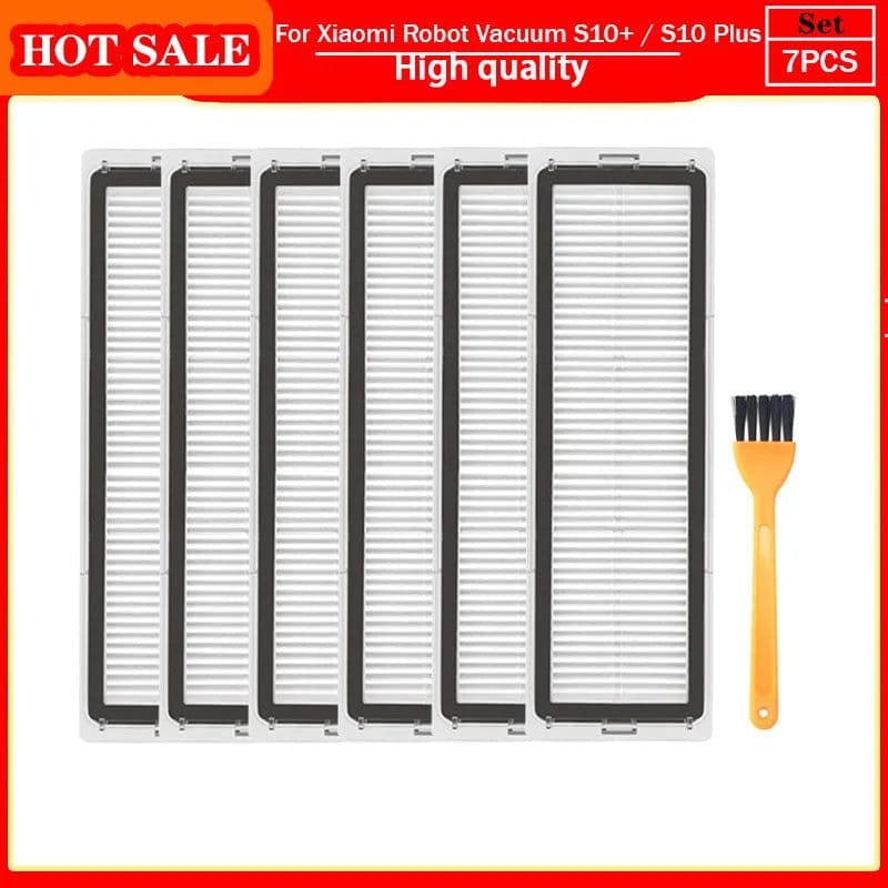 image-For Xiaomi Robot Vacuum S10+ / S10 Plus /B105 Accessories Main Side Brush Hepa Filter Mop Rag Cloth Spare Parts