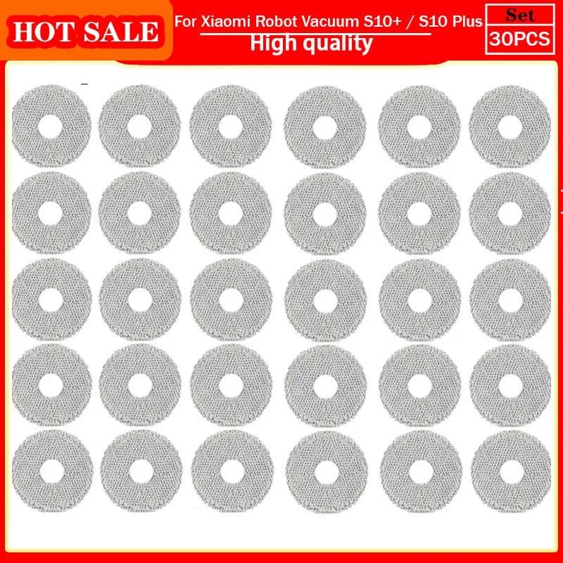 image-For Xiaomi Robot Vacuum S10+ / S10 Plus /B105 Accessories Main Side Brush Hepa Filter Mop Rag Cloth Spare Parts
