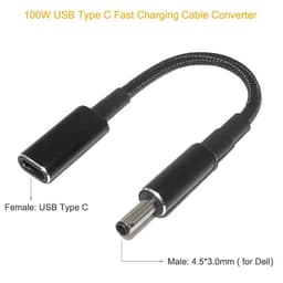 image-100W USB C PD to DC Universal Laptop Charger Converter Type C Fast Charging Adapter Cable Cord for Asus Lenovo Hp Dell Laptop