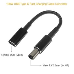 image-100W USB C PD to DC Universal Laptop Charger Converter Type C Fast Charging Adapter Cable Cord for Asus Lenovo Hp Dell Laptop
