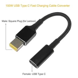 image-100W USB C PD to DC Universal Laptop Charger Converter Type C Fast Charging Adapter Cable Cord for Asus Lenovo Hp Dell Laptop
