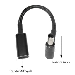 image-100W USB C PD to DC Universal Laptop Charger Converter Type C Fast Charging Adapter Cable Cord for Asus Lenovo Hp Dell Laptop