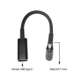 image-100W USB C PD to DC Universal Laptop Charger Converter Type C Fast Charging Adapter Cable Cord for Asus Lenovo Hp Dell Laptop