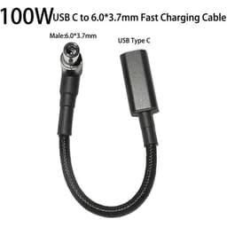image-100W USB C PD to DC Universal Laptop Charger Converter Type C Fast Charging Adapter Cable Cord for Asus Lenovo Hp Dell Laptop