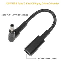 image-100W USB C PD to DC Universal Laptop Charger Converter Type C Fast Charging Adapter Cable Cord for Asus Lenovo Hp Dell Laptop