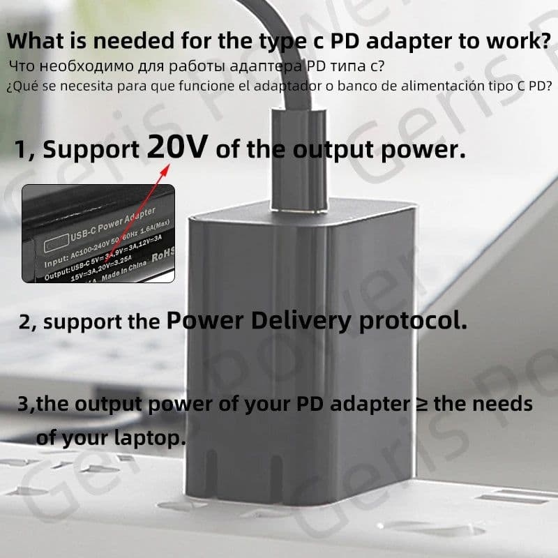 image-100W USB C PD to DC Universal Laptop Charger Converter Type C Fast Charging Adapter Cable Cord for Asus Lenovo Hp Dell Laptop