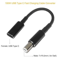 image-100W USB C PD to DC Universal Laptop Charger Converter Type C Fast Charging Adapter Cable Cord for Asus Lenovo Hp Dell Laptop