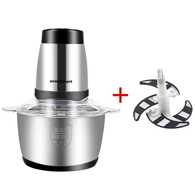 image-2Speeds 304Stainless Steel Electric Chopper Meat Grinder Mincer Food Processor Slicer Vegetable food chopper meat slicer machine