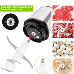 image-2Speeds 304Stainless Steel Electric Chopper Meat Grinder Mincer Food Processor Slicer Vegetable food chopper meat slicer machine