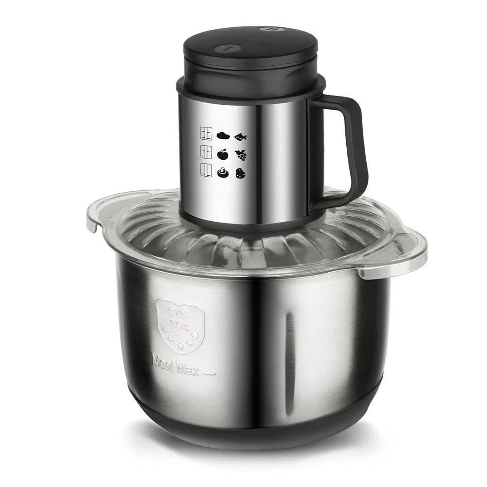image-2Speeds 304Stainless Steel Electric Chopper Meat Grinder Mincer Food Processor Slicer Vegetable food chopper meat slicer machine