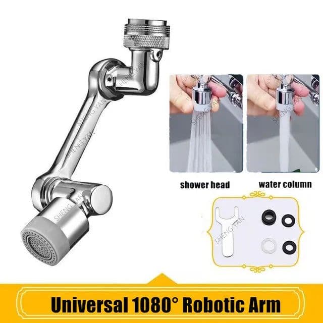 image-Heavy Metal Universal 1080° Rotation Faucet Sprayer Head For Kitchen Washbasin Extension Faucet Bubbler Sink Tap Splash Nozzle