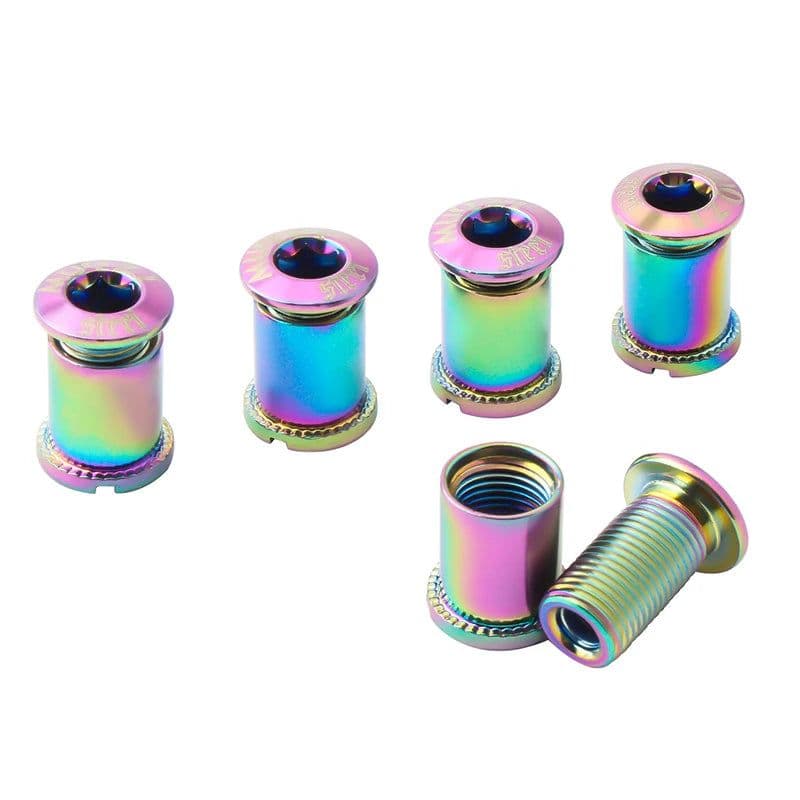 image-MUQZI 4/5 Pair Bike Chainring Bolts MTB Plate Screws Monoplate Or Double Or Three Plate Crank Parts Cycling Crankset Accessories