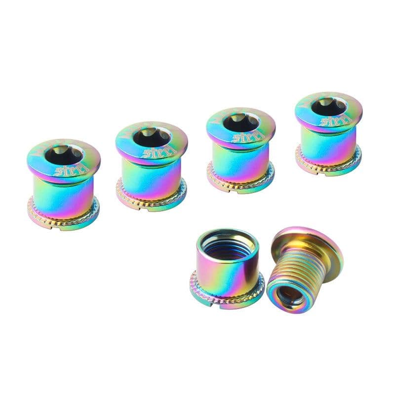 image-MUQZI 4/5 Pair Bike Chainring Bolts MTB Plate Screws Monoplate Or Double Or Three Plate Crank Parts Cycling Crankset Accessories