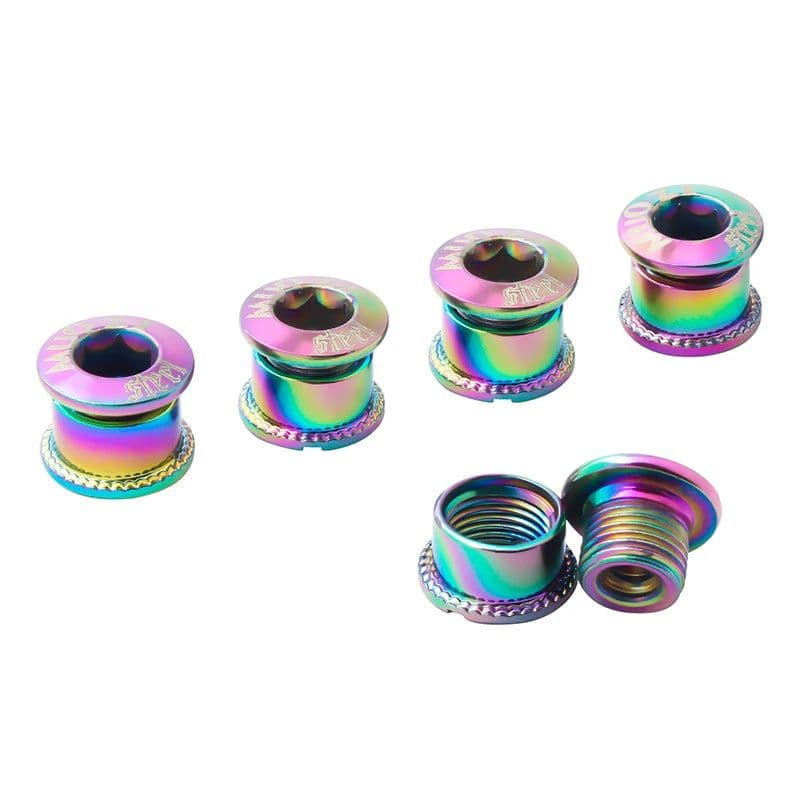 image-MUQZI 4/5 Pair Bike Chainring Bolts MTB Plate Screws Monoplate Or Double Or Three Plate Crank Parts Cycling Crankset Accessories