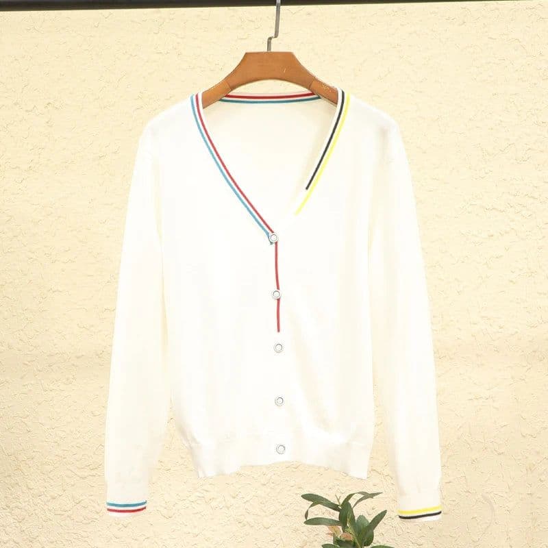 image-Crochet Top Blouses Tricot Clothing Cropped Korean Fashion Style Jersey Cardigan Female Knitted Ladies Sweaters Black Outerwear