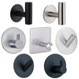 image-1Pcs Stainless Steel Silver Bathroom Hardware Set Towel Rack Toilet Paper Holder Towel Bar Hook Bathroom Accessories