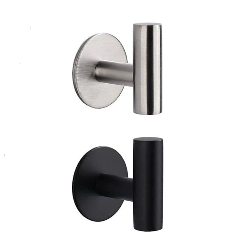 image-1Pcs Stainless Steel Silver Bathroom Hardware Set Towel Rack Toilet Paper Holder Towel Bar Hook Bathroom Accessories