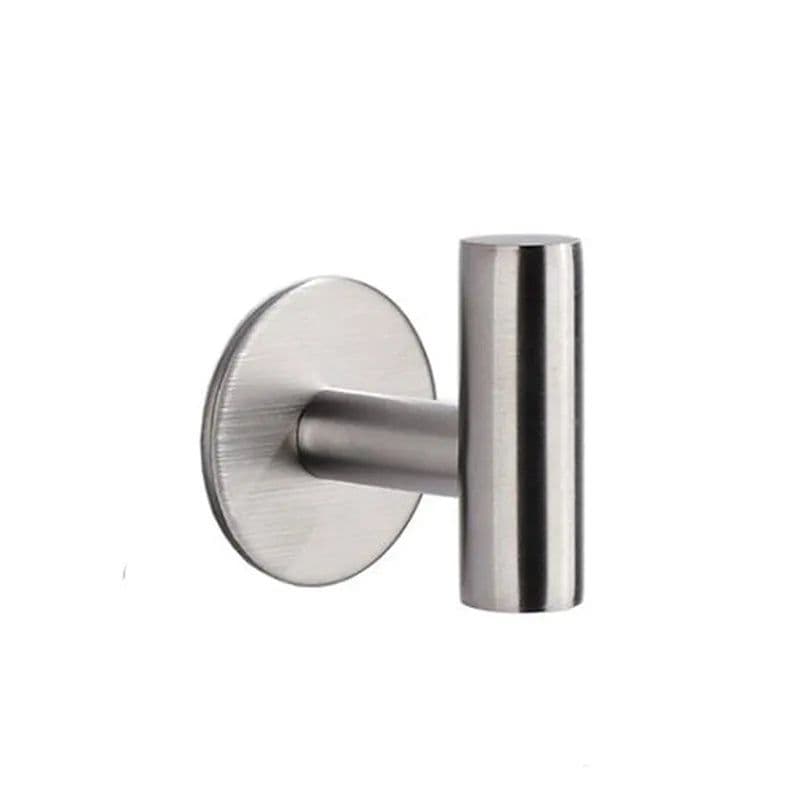 image-1Pcs Stainless Steel Silver Bathroom Hardware Set Towel Rack Toilet Paper Holder Towel Bar Hook Bathroom Accessories