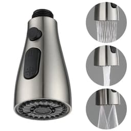image-Pull Out Spray Shower Head Replacement Tap Sprayer 3 Modes Adaptor Washbasin Faucet Extender Aerator Bubbler Nozzle Kitchen Tap