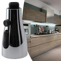 image-Pull Out Spray Shower Head Replacement Tap Sprayer 3 Modes Adaptor Washbasin Faucet Extender Aerator Bubbler Nozzle Kitchen Tap