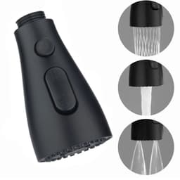 image-Pull Out Spray Shower Head Replacement Tap Sprayer 3 Modes Adaptor Washbasin Faucet Extender Aerator Bubbler Nozzle Kitchen Tap
