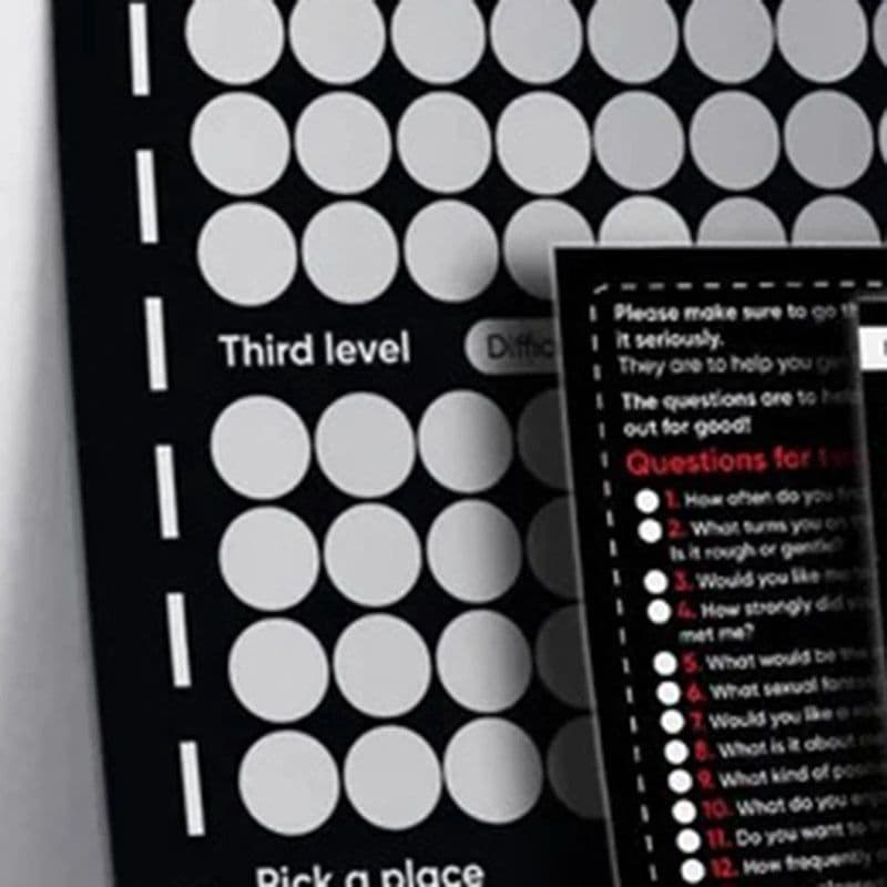 image-1 Piece The Love Game Scratch Off Poster Game Black Paper For Couples Valentine's Day Gifts Wall Poster Gift For Her And For Her