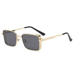 image-Classic Cycling Square Steampunk Sunglasses Luxury Brand Ourdoor Men Women Retro Rectangle Punk Metal Frame Sun Glasses UV400