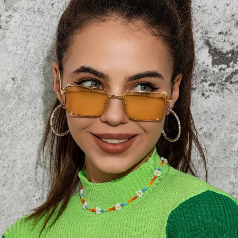 image-Classic Cycling Square Steampunk Sunglasses Luxury Brand Ourdoor Men Women Retro Rectangle Punk Metal Frame Sun Glasses UV400