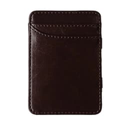 image-New Fashion Slim Men's Leather Magic Wallet Korea Designer Credit Card Holder Women Small Cash Clip Bilfold Man Clamps for Money