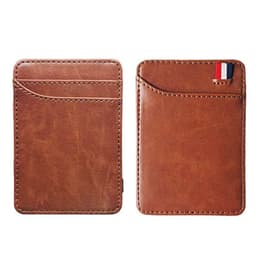 image-New Fashion Slim Men's Leather Magic Wallet Korea Designer Credit Card Holder Women Small Cash Clip Bilfold Man Clamps for Money