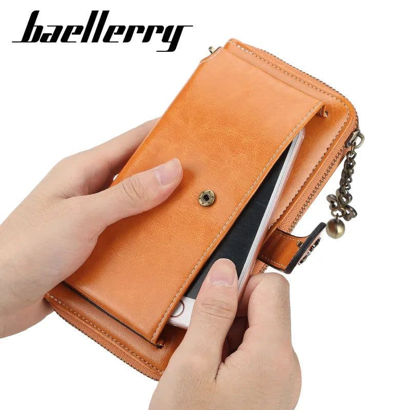 image-Customized Women Wallets Name Engraving Fashion Long PU Leather Quality Card Holder Classic Female Purse Zipper Wallet For Women